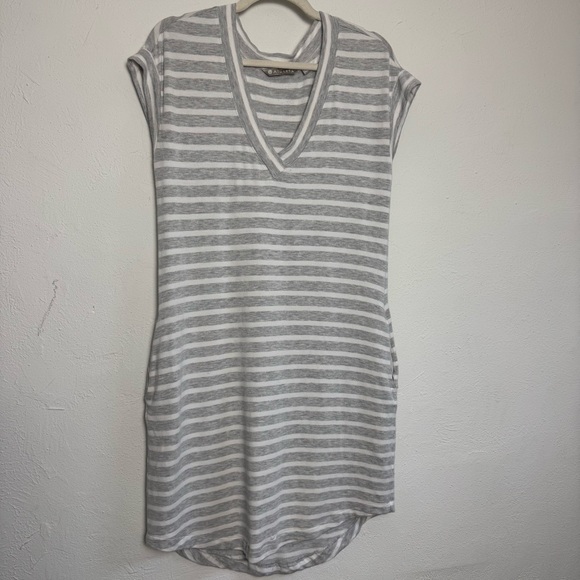 Athleta Dresses & Skirts - Athleta Newport Striped Lounge Casual Cozy Slinky Sweater Dress